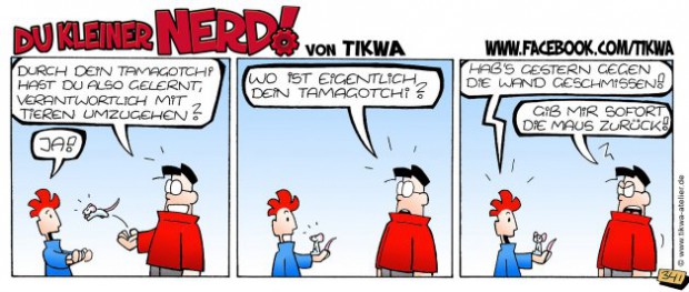 Du kleiner Nerd! von Tikwa – Tamagotchi