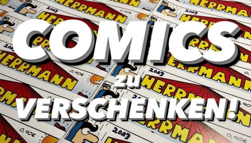 Maxim Seehagen verschenkt Herrmann Comix